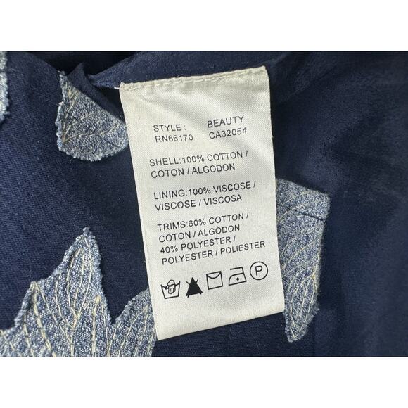 Anthropologie‎ Let Me Be Rain Garden Sheath Beaded Appliqué Dress Size 4 - Picture 7 of 7